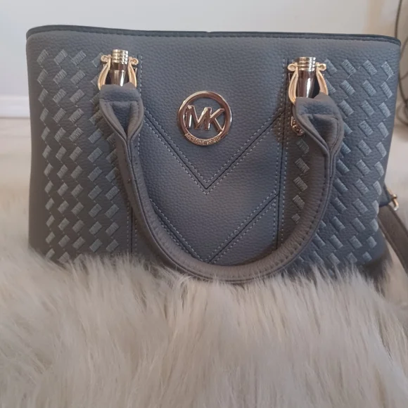 SOLD M - Gray Fashion Satchel Purse Handbag - Picture 1 of 11